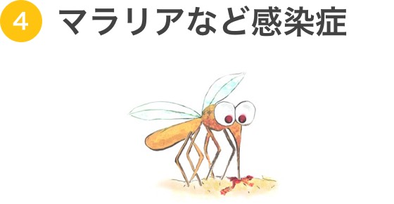 マラリアなどの感染症